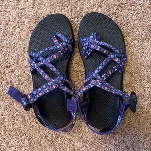 Chaco’s / Size 8 / Blue with Aztec / Never Worn